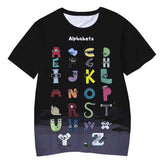 🔠 Alphabet Lore in 3D! Oversized Cartoon Tee for Boys & Girls - ThiGui